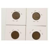 1909, 1910, 1911, & 1912 Wheat Back Pennies
