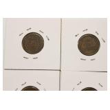 1909, 1910, 1911, & 1912 Wheat Back Pennies