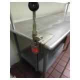 Stainless Steel Table w/Drawers 30"x8