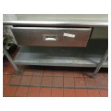 Stainless Steel Table w/Drawers 30"x8