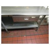 Stainless Steel Table w/Drawers 30"x8