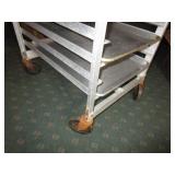 Alum Baking Sheet Rack w/10 17"x25" Alum Baking Sheets