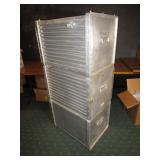 (3) Alum Catering Boxes 19"x19"x27"