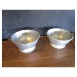 (2) 16" Alum Strainers