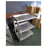 (2) Stainless Steel Carts 16"x24"x32"