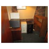 (2) Desks (4) File Cabinets