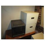 (2) Desks (4) File Cabinets