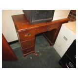(2) Desks (4) File Cabinets