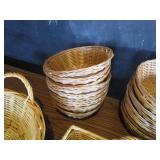 Wine Glasses, Vases, Misc. Wicker Baskets