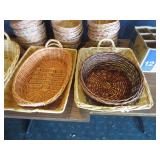 Wine Glasses, Vases, Misc. Wicker Baskets