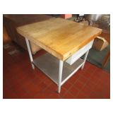 Butcher Block Table 3
