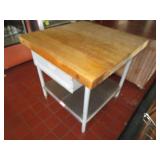 Butcher Block Table 3