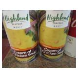(4) Cans Cream Of Chicken Soup (1) Can Cream of Mushroom Soup