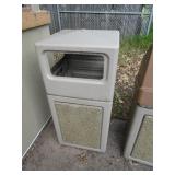(2) Outdoor Trash Cans 18"x18"x38"