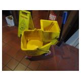 Mop Bucket, Wet Floor Signs, Hand Sanitizer Station