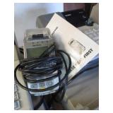 Cash Registers, (2) Boxes Receipt Paper Rolls, Phone, Credit Card Reader, Fax Machine
