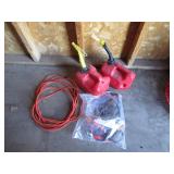 Gas Jugs, Extension Chord, Jumper Cables
