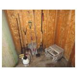 Misc. Hand Tools, Hose Reel, Weed Sprayer
