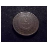 1865 2 Cent Piece
