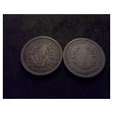 1883 & 1911 V-Nickels