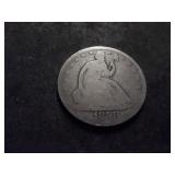 1858 Seated Half Dollar