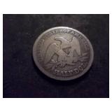 1858 Seated Half Dollar