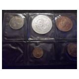 1965 Mexican Mint Set With Silver Peso