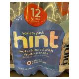 pallet front - Hint Water Variety Pack - 12 Bottles 16 Fl Oz Each