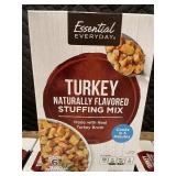 2 Back - Box of 12 Essential Everyday Turkey Naturally Flavored Stuffing Mix Packages