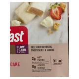 DE 2 - SlimFast Keto Strawberry Topped Cheesecake Snack Bars - 3 Packs