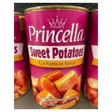 Lot of 6 Princella Sweet Potatoes, 40 oz Cans
