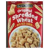 Lot of 8 Best Choice Original Shredded Wheat Cereal Boxes