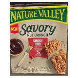ME 4 - Nature Valley Savory Nut Crunch Bars - Smoky BBQ, 4 Count boxes