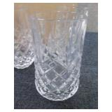 3- 12 oz Cut Glass High Ball Glasse...