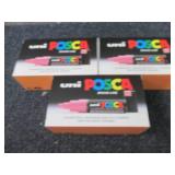 3 Sets POSCA PC-8K FLUORESCENT SET ...