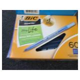 60 Bic Round Stic Pens, Family Pack...