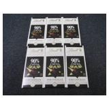 6- 3.5 oz Lindt Dark Chocolate...