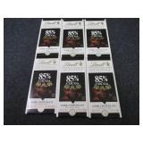 6- 3.5 oz Lindt Dark Chocolate...