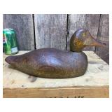 3 Vintage Wooden Duck Decoys - Glass Eyes