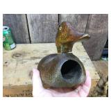 3 Vintage Wooden Duck Decoys - Glass Eyes