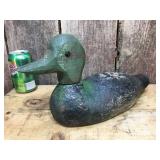 3 Vintage Wooden Duck Decoys - Glass Eyes