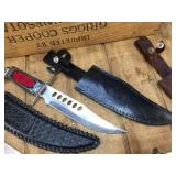 3 Larger Hunting Knives - Sheaths