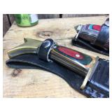 3 Larger Hunting Knives - Sheaths