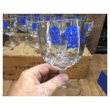 12 Pabst Blue Ribbon "Thumbprint" Glasses