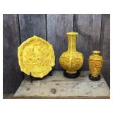 Oriental Carved Resin Pieces