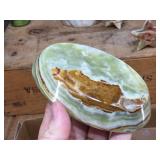 Carved Jasper/Onyx Pieces