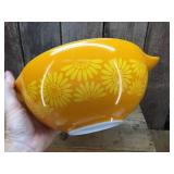 Beautiful PYREX Yellow/Orange Sunflower 4 Pc Nesting Bowls