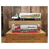 2 ERTL Tractor Trailers - Land O Lakes - Super Value