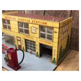 Vintage "Keystone Service Station" Toy Set with Cars