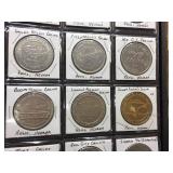 12 Vintage Casino Coins - See Pics
